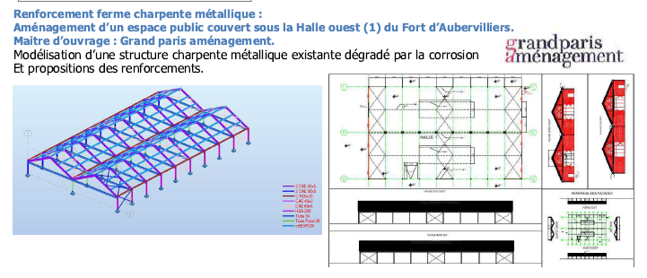 Renforcement ferme charpente métallique
