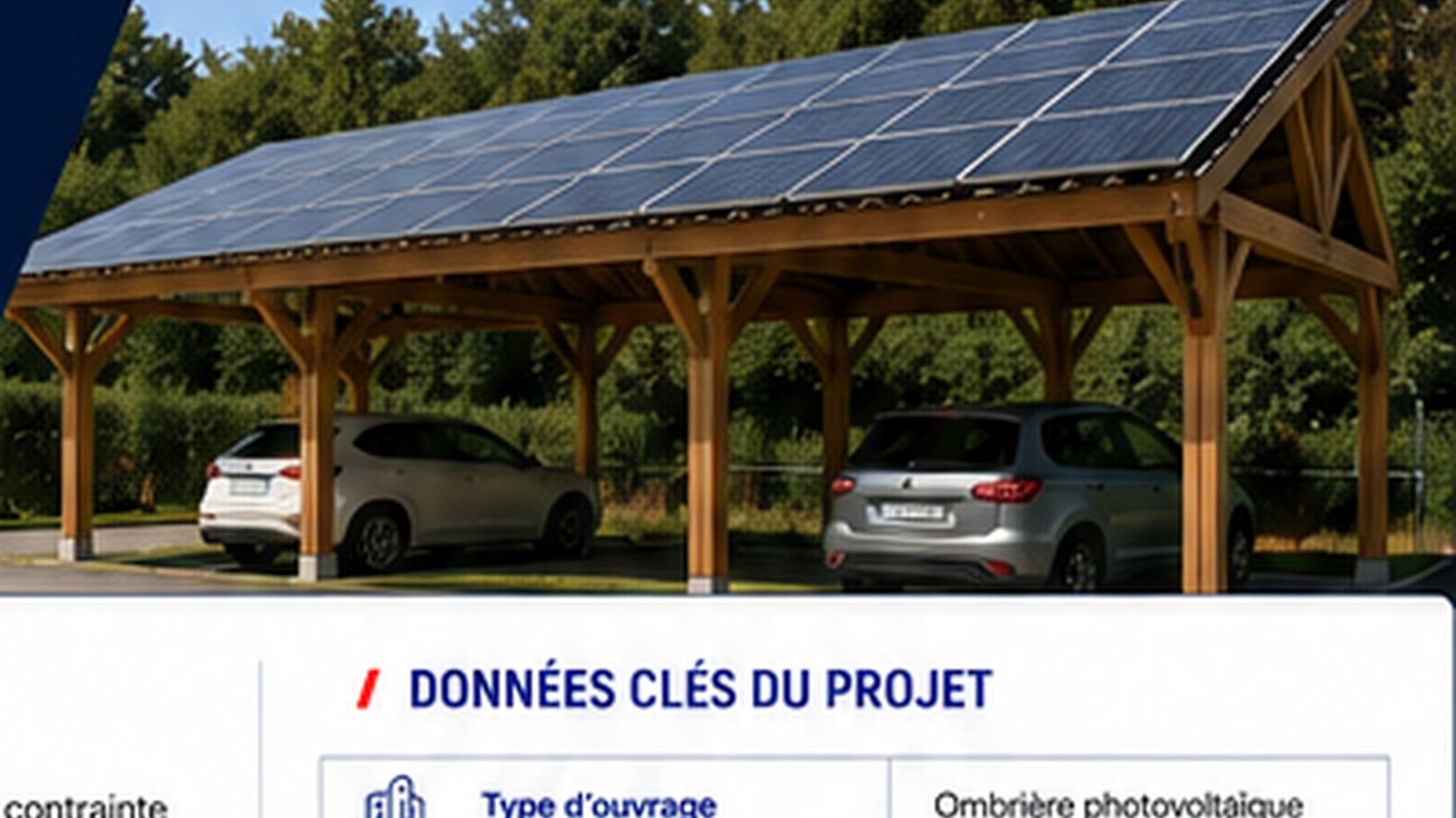 Ombrière photovoltaïque Montagny